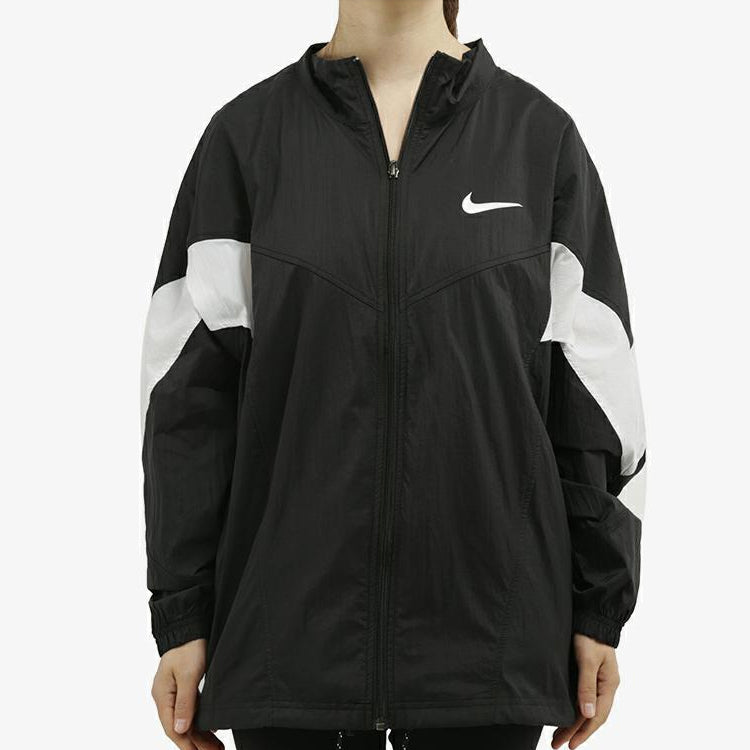 (WMNS) Nike Sports Jacket 'Black White' CN6918-010