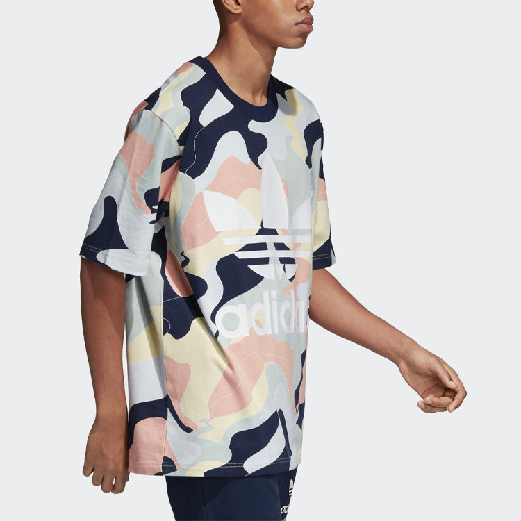 adidas originals Aop Casual Sports Round Neck Short Sleeve DN9085