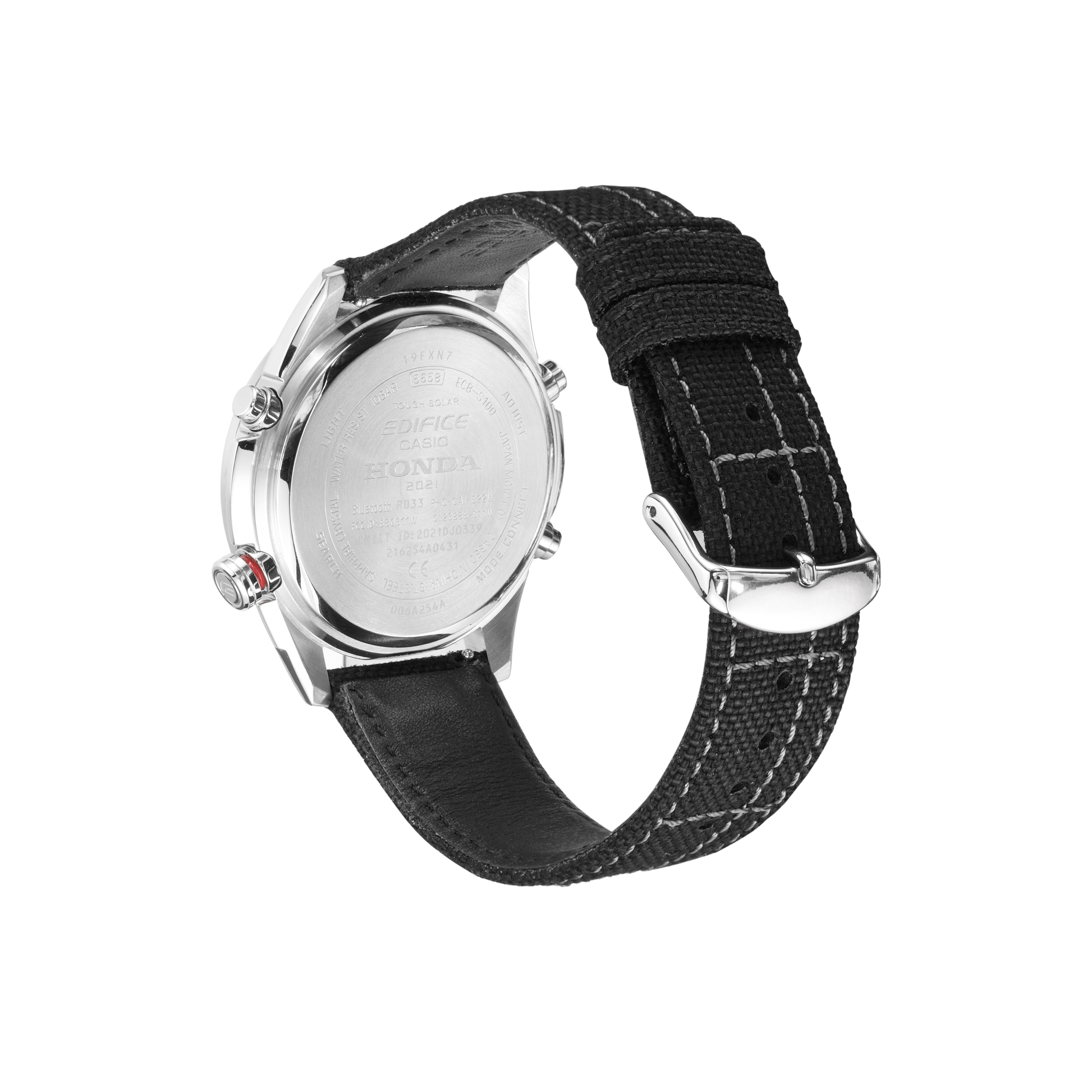 Casio Edifice Smart Analog-Digital Watch 'Silver Black Red' ECB-S100HR-1APR