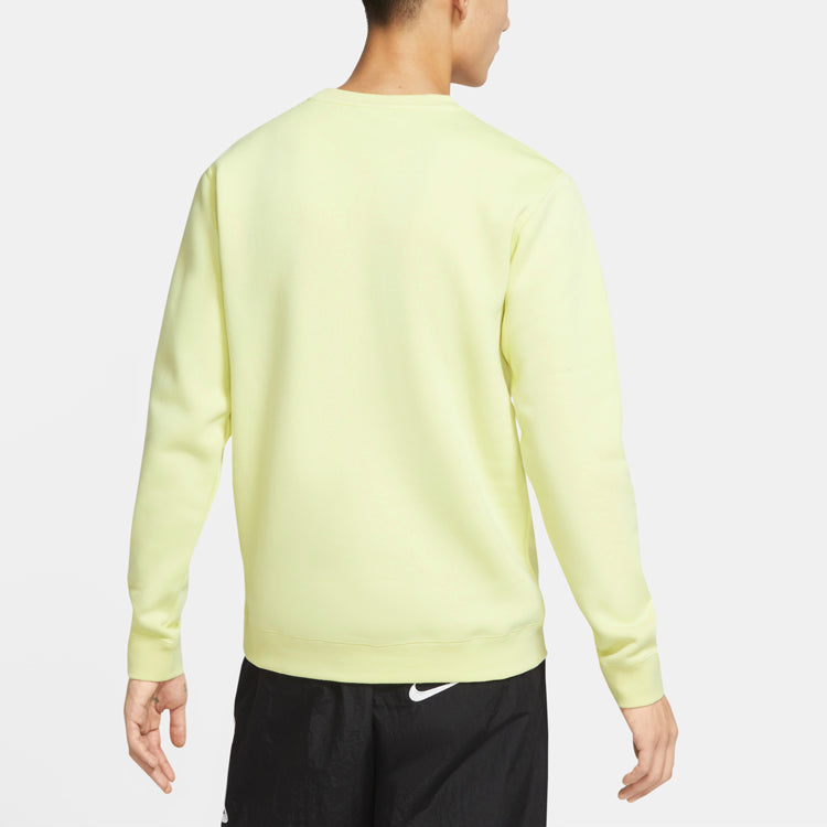 Nike Sportswear Club Fleece Round Collar Male Orange Green DC3938-750