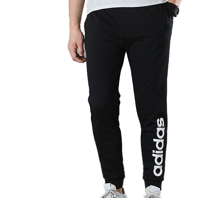 Men's adidas neo Logo Knit Long Pants/Trousers Black FP7444