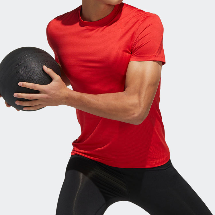adidas KENTA RISE TEE Training Sports Short Sleeve Red GM5065