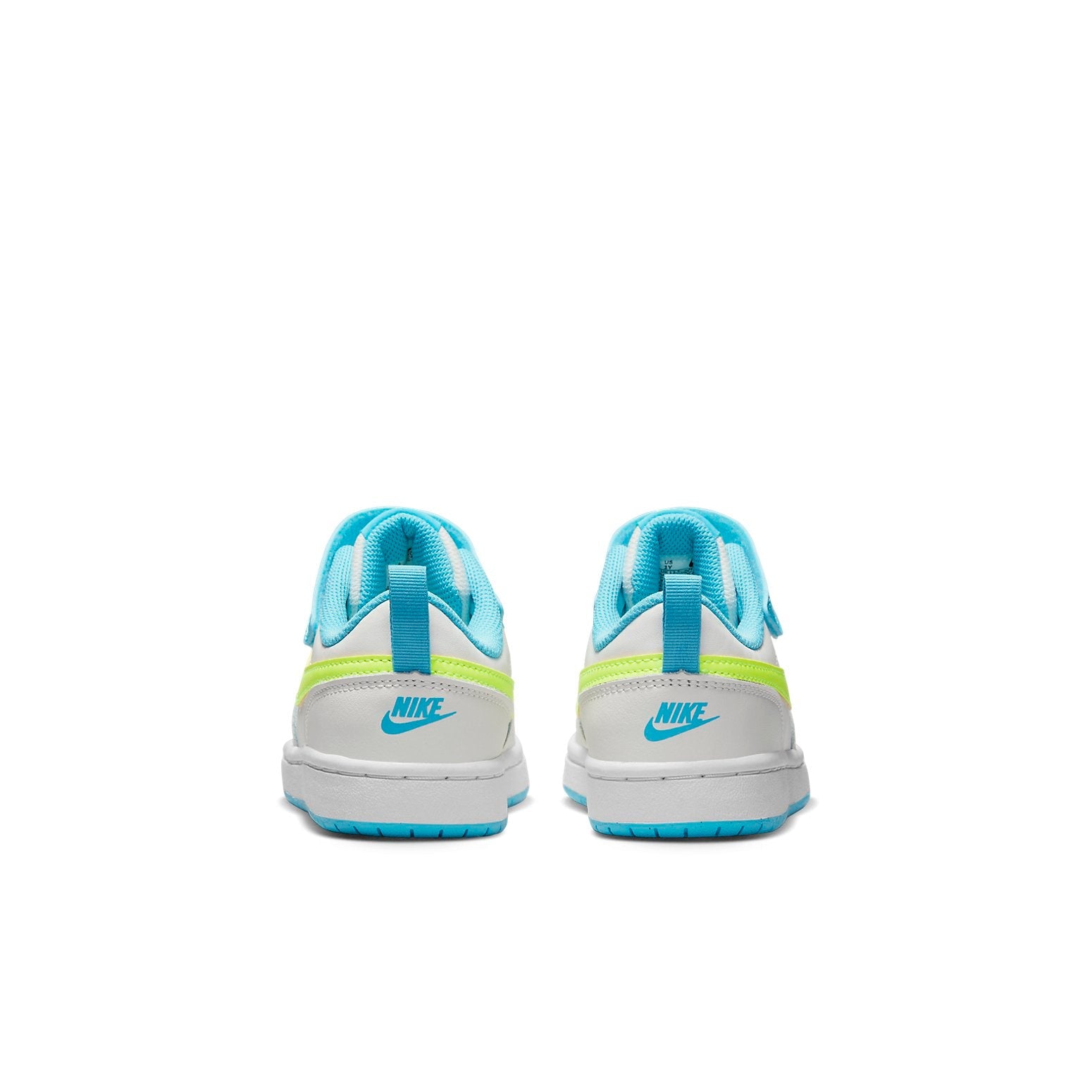 (PS) Nike Court Borough Low 2 PSV 'White Baltic Blue Volt' BQ5451-122