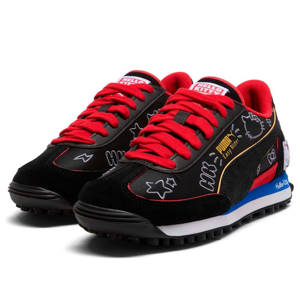 (WMNS) PUMA x Hello Kitty Easy Rider 'Black Red Blue' 404232-01