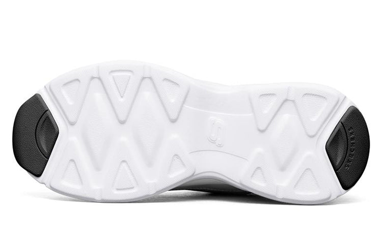 (WMNS) Skechers D'Lites Airy Low-Top Running Shoes White/Black 88888401-WBK