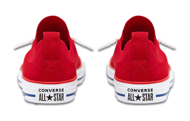 (WMNS) Converse Shoreline Knit Slip Chuck Taylor All Star Red White Sneakers 'Red White' 567026F