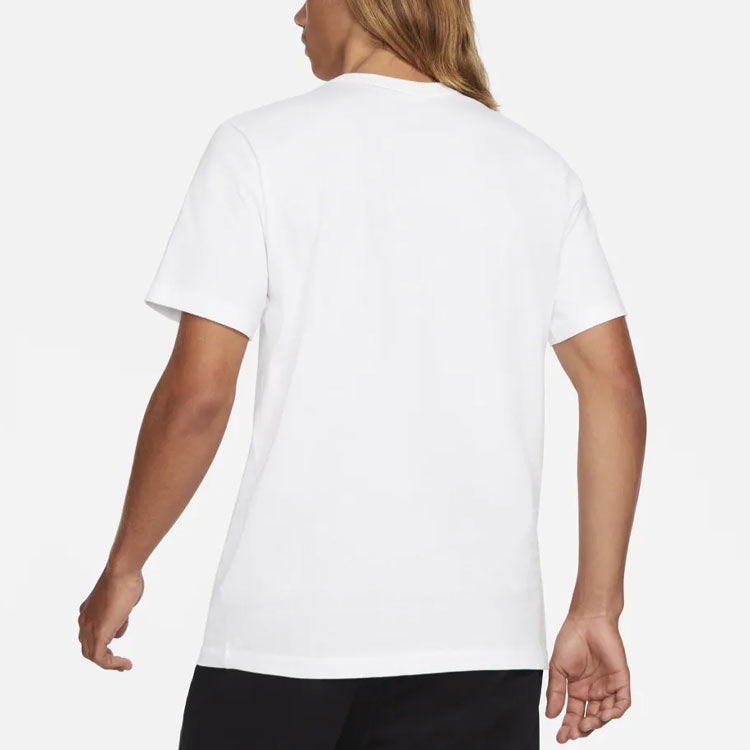 Men's Nike Casual Sports Round Neck Breathable Short Sleeve White T-Shirt DC5094-100