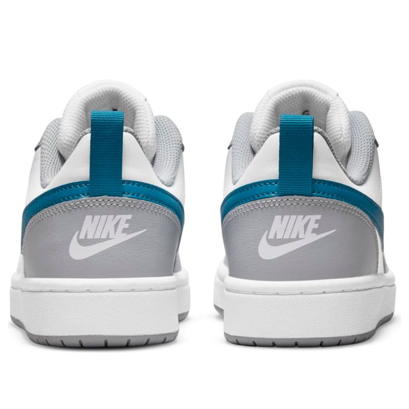 (GS) Nike Court Borough Low 2 'White Light Smoke Grey Marina' BQ5448-117