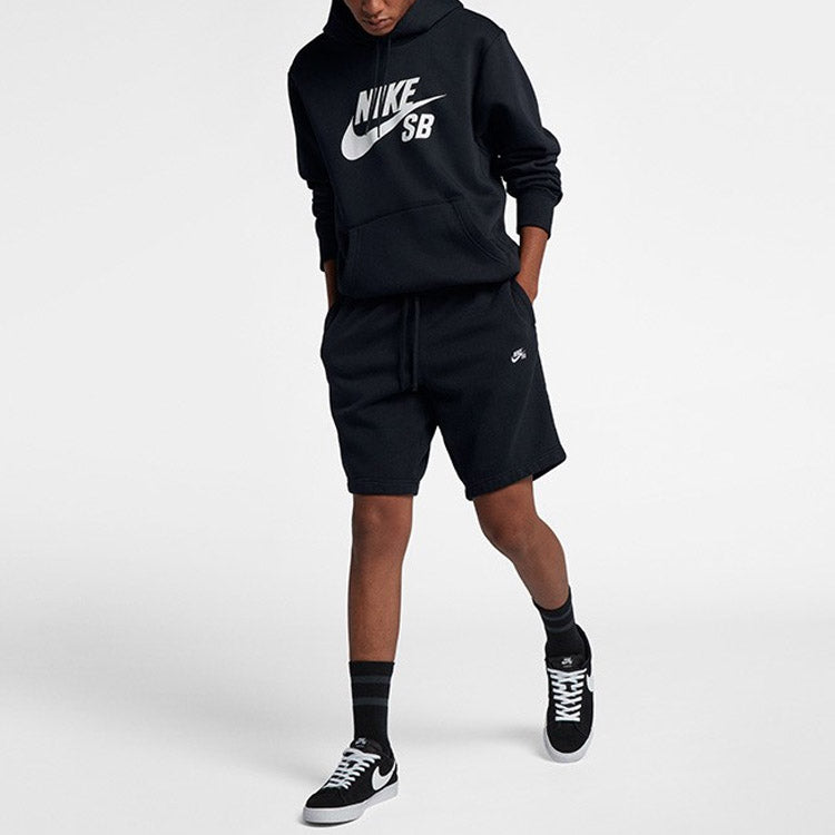 Nike SB Skateboard ICON Skate Hooded Fleece Men Black AJ9734-010
