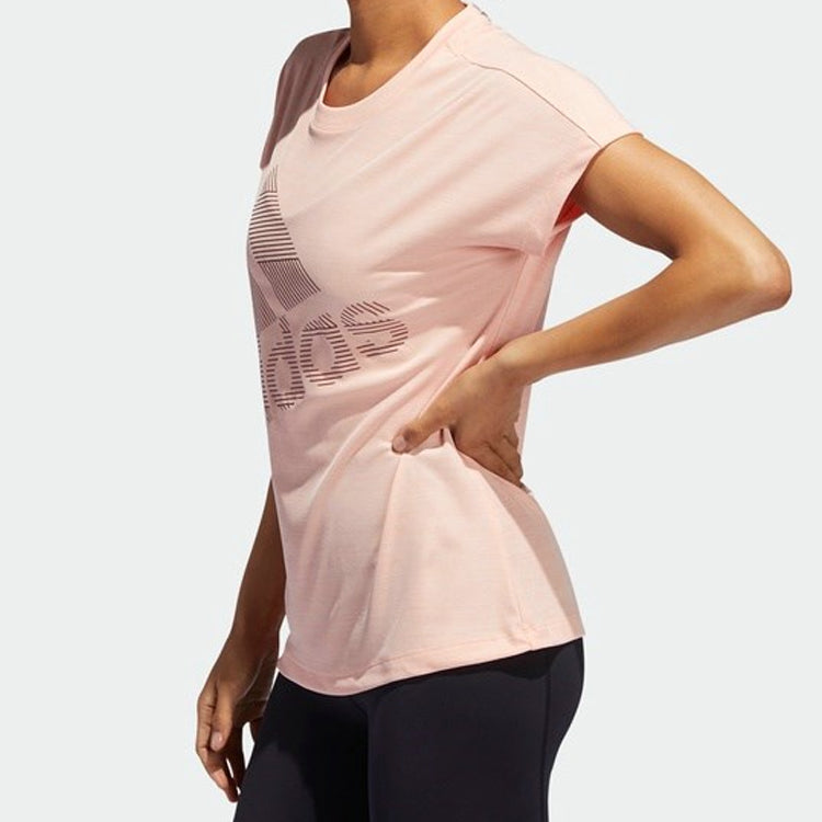 (WMNS) adidas Badge of Sport Tee 'Pink' EB4496