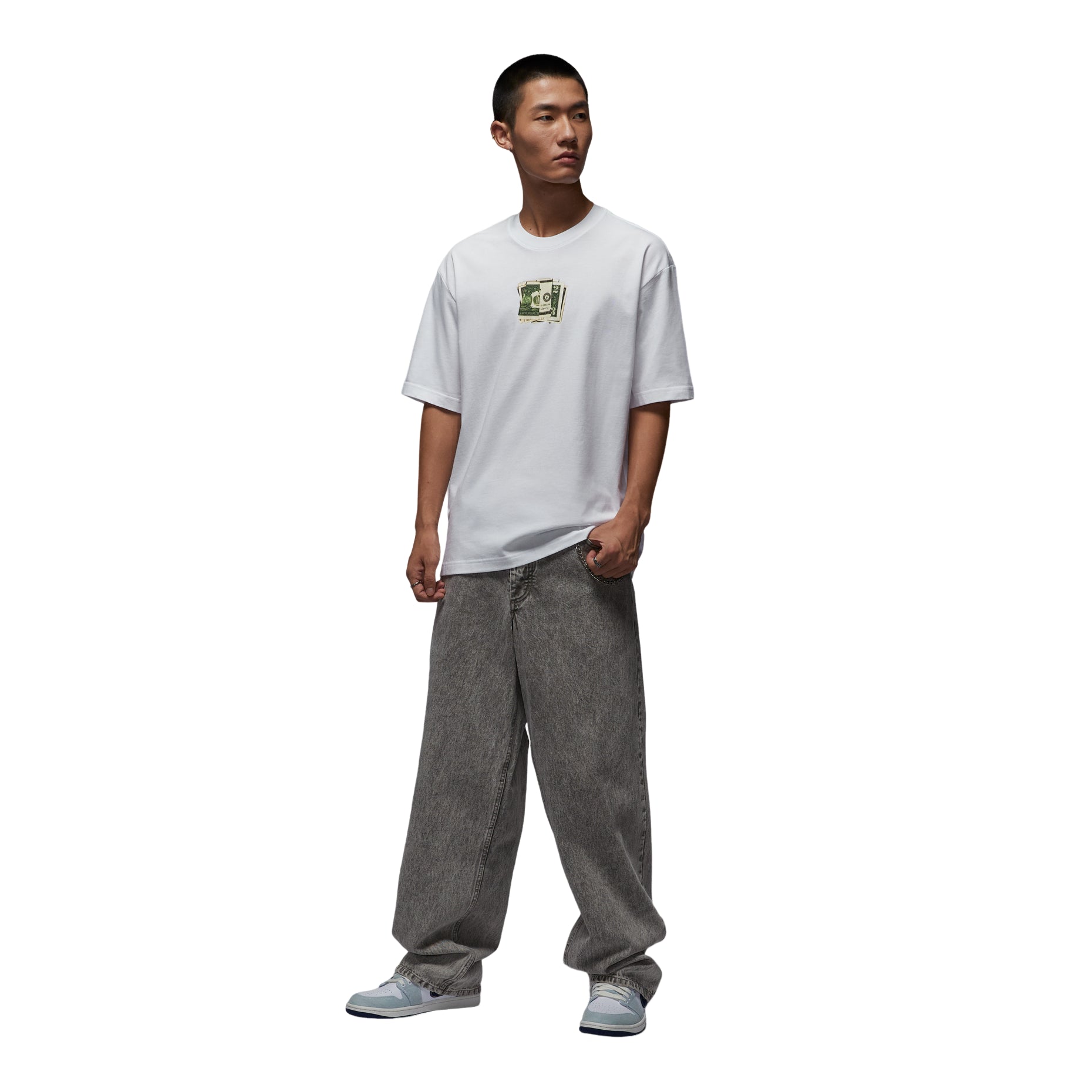 Air Jordan AJ3 T-Shirt 'Pure Money - White'  IQ6953-100