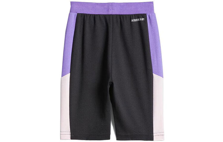 (GS) adidas Training T-Shirt Set 'White Black Purple' HD7545
