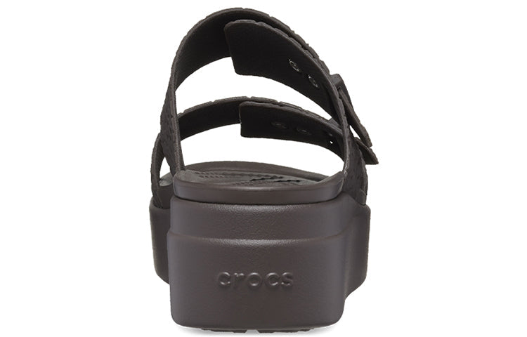 (WMNS) Crocs 2 Straps Brooklyn 'Brown' 208667-206