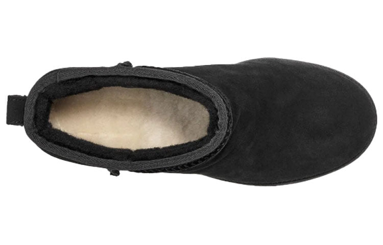 (WMNS) UGG Classic Femme Mini Short Boots Black 1104609-BLK