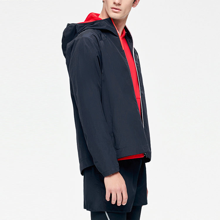 FILA Athletics Alphabet Printing Hooded Jacket Black A11M111701F-BK