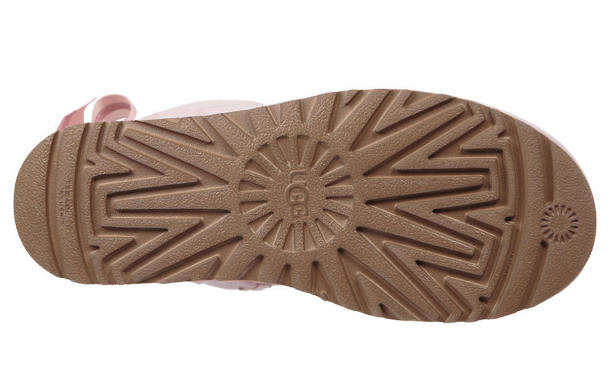 (WMNS) UGG Customizable Bailey Bow short Fleece Lined Pink Red 1098075-SLPN
