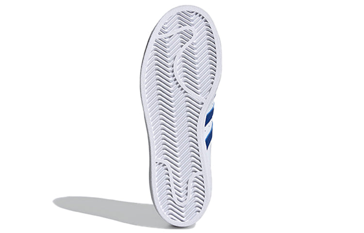(GS) adidas originals Superstar J 'White Blue' FW0772