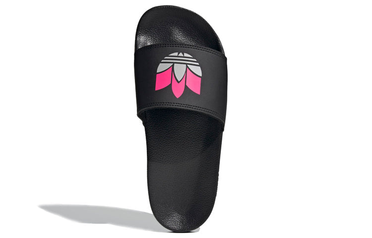 (WMNS) adidas originals Adilette Lite 'Black Pink' FW0540