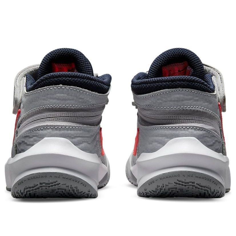 (PS) Nike Team Hustle D10 FlyEase 'Grey Bright Crimson' DD7302-006