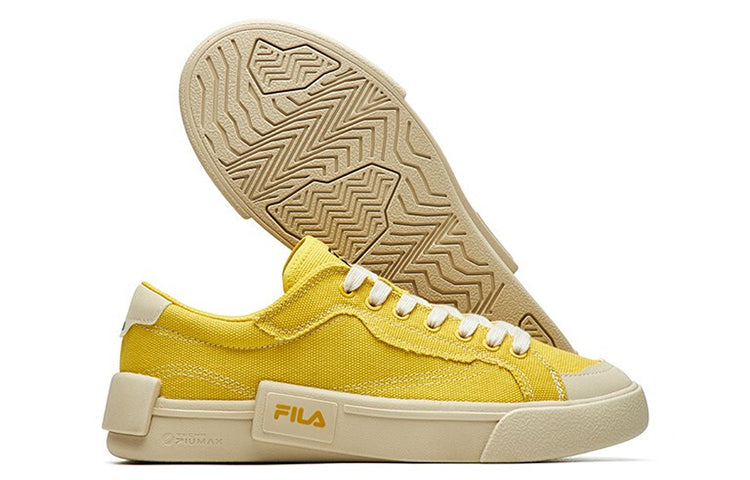(WMNS) Fila Fusion Canvas Shoes 'Yellow' T12W125107FSP