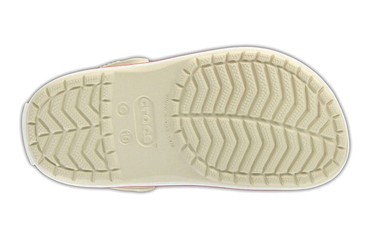 (GS) Crocs Crocband Clogs 'Beige Red' 204537-1AS
