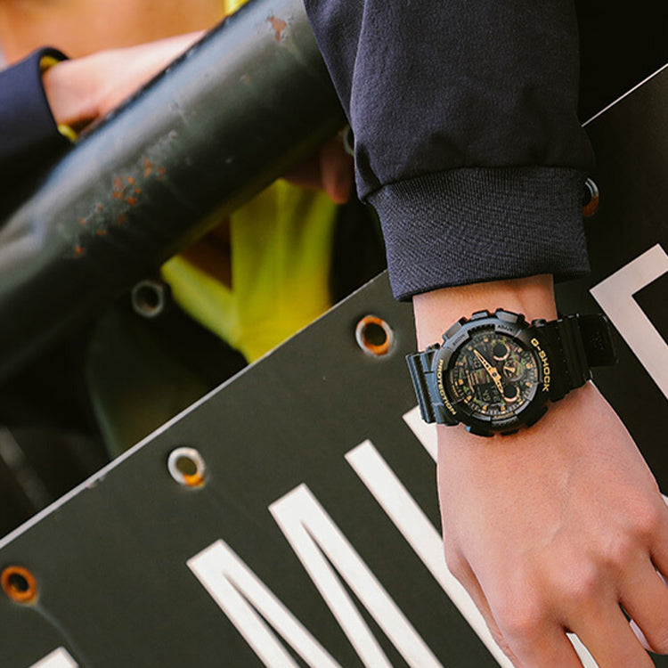 CASIO G-Shock Analog-Digital 'Black Gold' GA-100CF-1A9