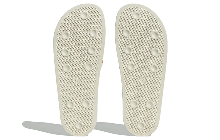 adidas Originals Adilette Slides 'Off White Bright Orange' IE7744