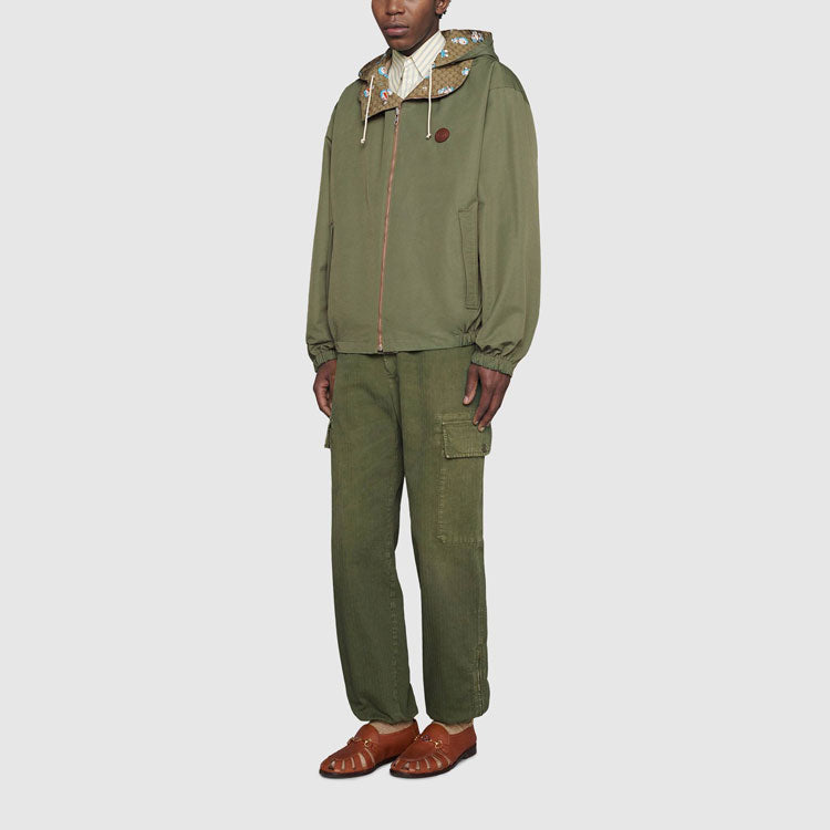 Gucci X Doraemon Reversible Nylon GG Jacket 'Beige Green' 654753-ZAGUC-2138