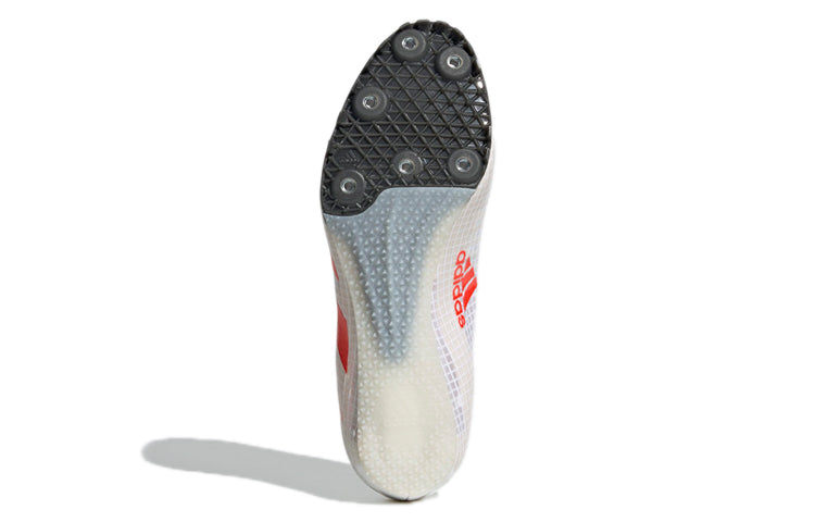 (WMNS) adidas Sprintstar Spikes 'White Solar Red' FY4121