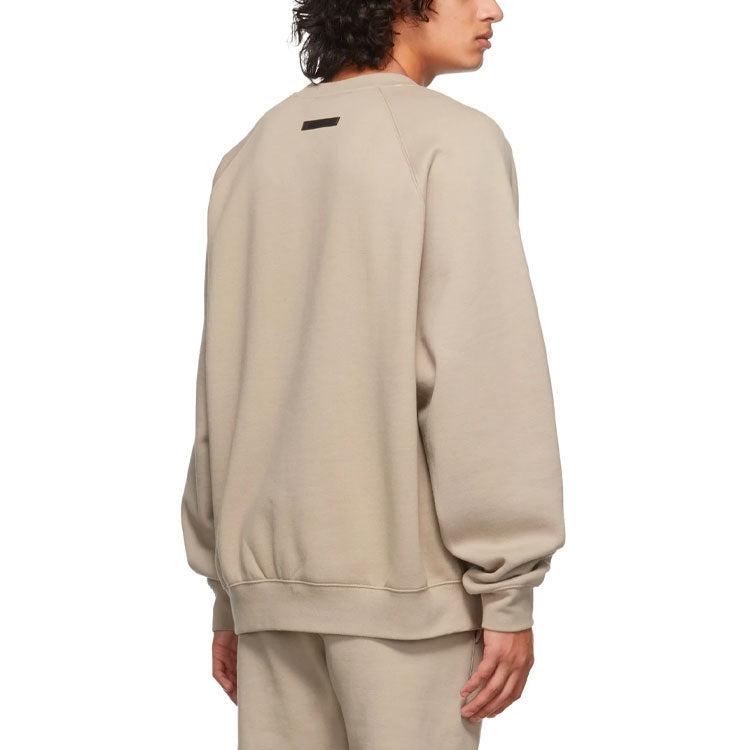 Fear of God Essentials FW21 Pullover Crewneck Tan FOG-FW21-224