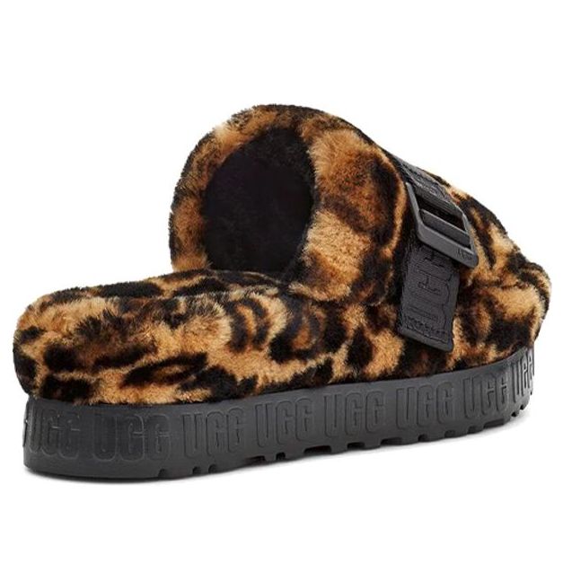 (WMNS) UGG Fluffita Panther Print Slide 'Brown' 1122556-BTC
