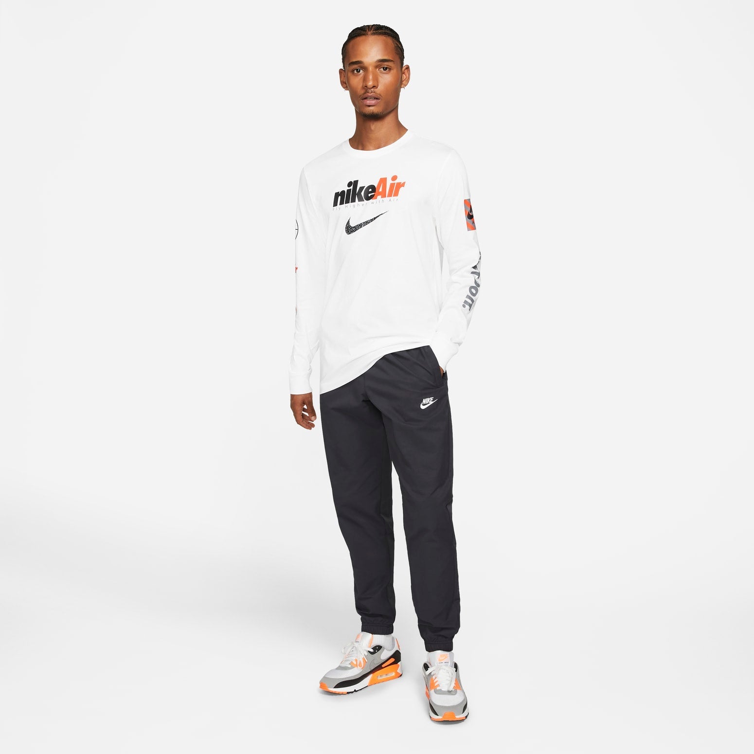 Nike Sportswear Woven Unlined Cuffed Track Pants 'Black' DD5310-010