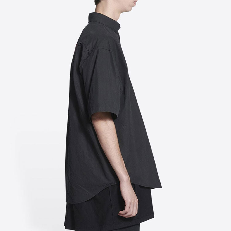 Balenciaga BB Authentic Jersey Apparel Shirt 'Black' 699057TYB181000