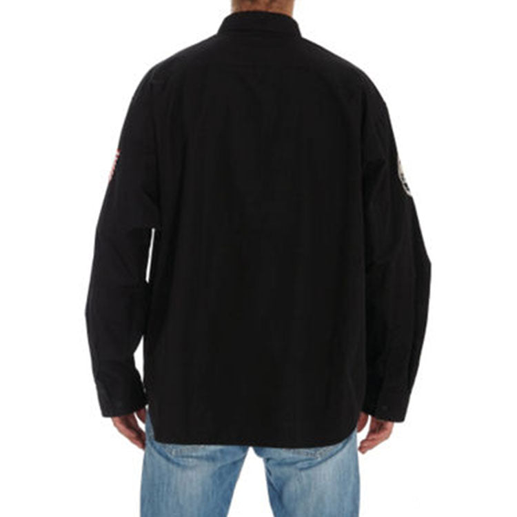 Balenciaga x NASA Space Multi-Patch Shirt 'Black' 663076TYB181000