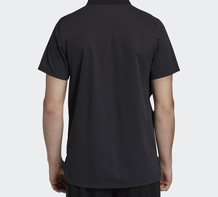 adidas National Team Short Sleeve Polo Shirt Black FH8592