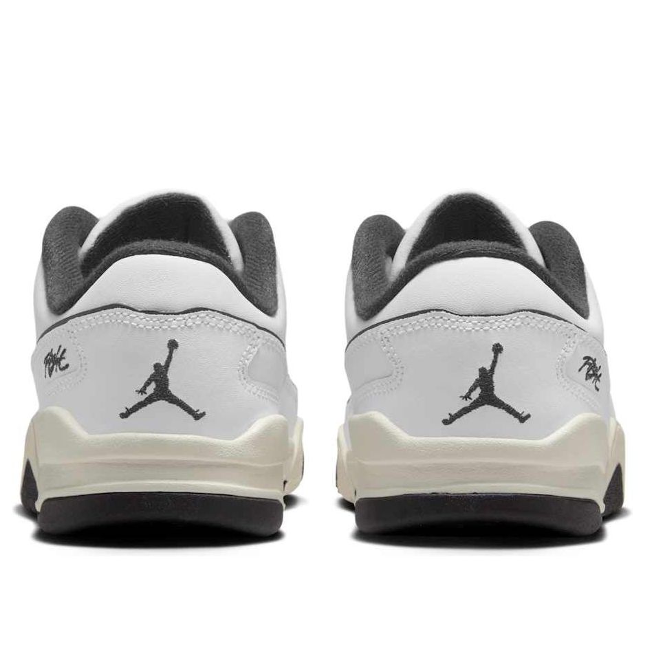 (GS) Air Jordan Flight Court 'White Sail Black' HF3333-100