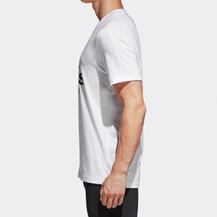adidas Training Round Neck Pullover Short Sleeve 'White' BK3715