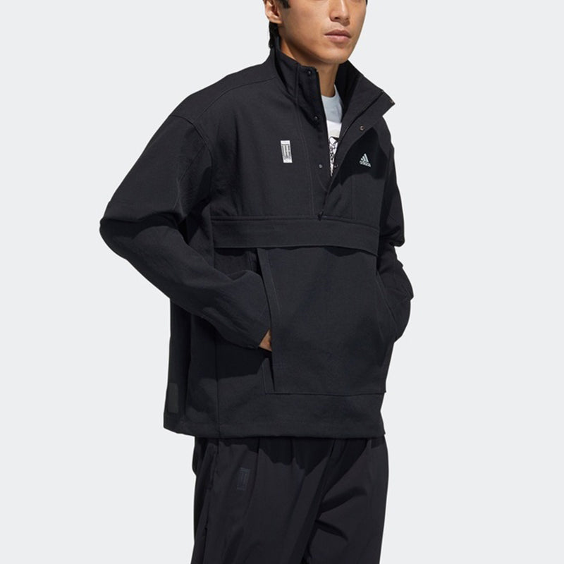 adidas Wj Anorak Series Casual Sports Woven Stand Collar Jacket Black GP0901