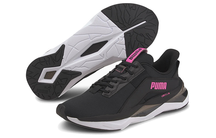 (WMNS) PUMA Lqdcell Shatter XT Geo Low Running Shoes Black/Pink 193684-01