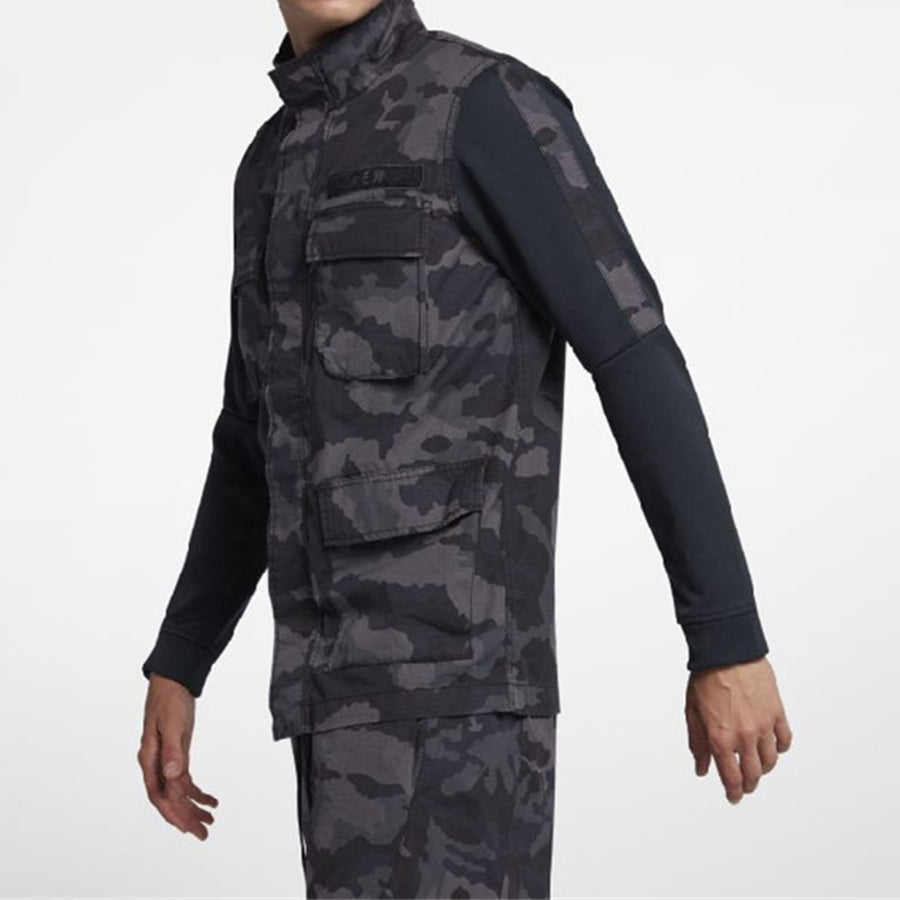 Men's Nike Casual Jacket Camouflage Black 928622-475