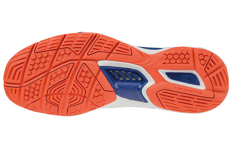 Mizuno Wave Stealth 5 Low Tops Volleyball Shoes White Blue Pink X1GA180027