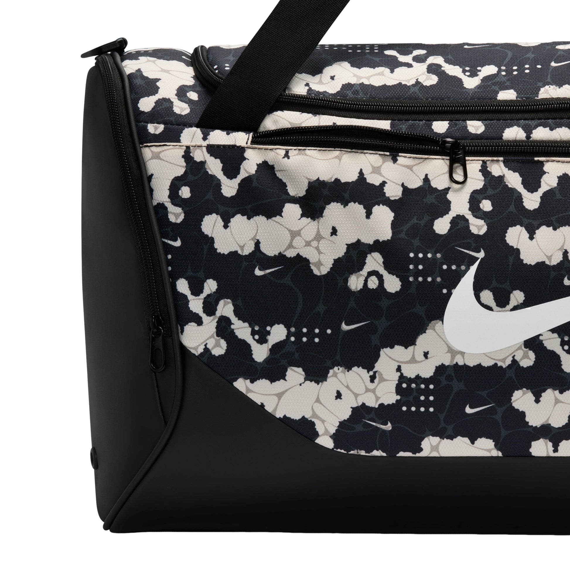 Nike 60L Medium Brasilia Allover Print Training Duffel Bag 'Chalk Black White' IH7849-103