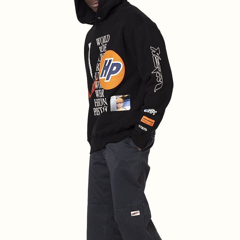 Men's HERON PRESTON Logo Printing Black HMBB011F20JER0011001