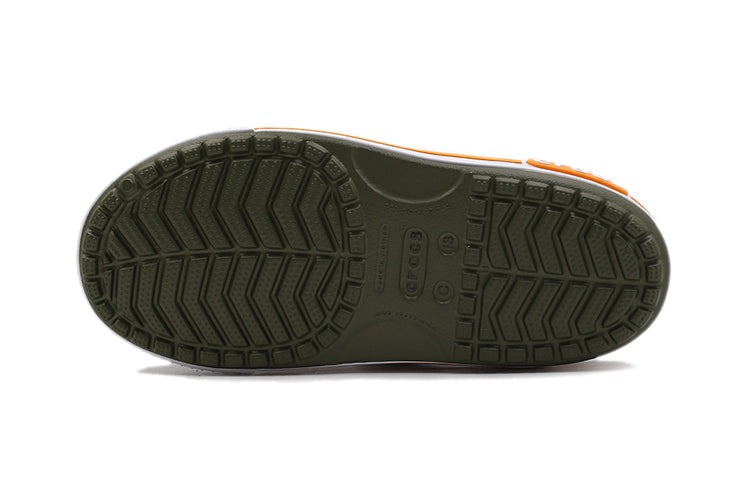 (PS) Crocs Flat Casual Army Green Sandals 14854-309