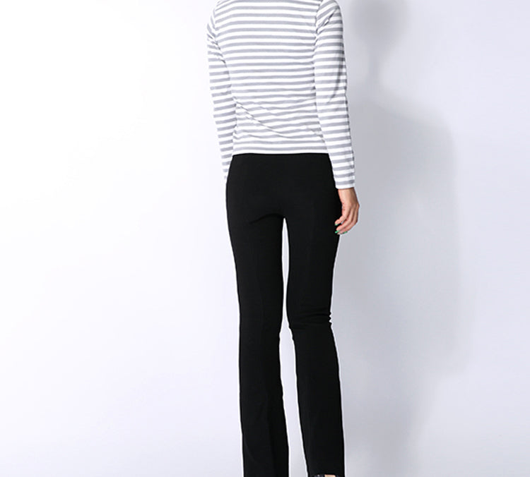 (WMNS) COMME des GARCONS PLAY Striped Mini Logo Tee 'Grey' AZ-T217-051-3