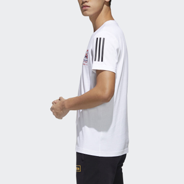 adidas neo M Gk Tee1 Casual 2020 Round Neck White GK1495