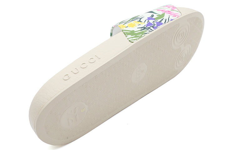 (WMNS) Gucci Ken Scott Print Slide Sandal 'White ' 645925-2L320-9261