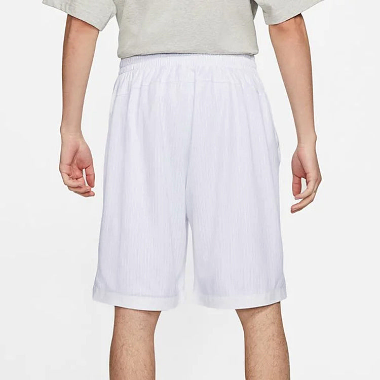 Nike Air x Kim Jones Crossover Reflective Logo Stripe Sports Shorts US Edition Couple Style White DH6588-100
