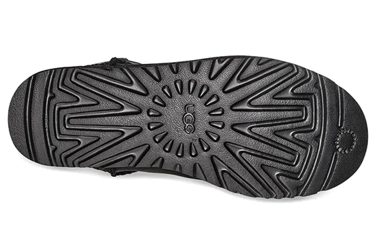 UGG Classic Short Deco Snow Boots Black 1110042-BLK
