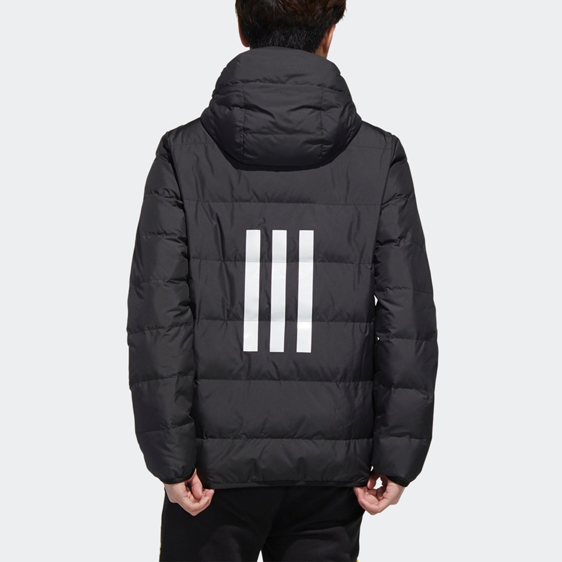 adidas neo M Trans Dwn Jkt Windproof Stay Warm Sports hooded down Jacket Black GM2325